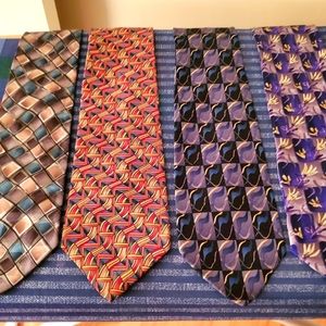 4 Jerry Garcia silk ties